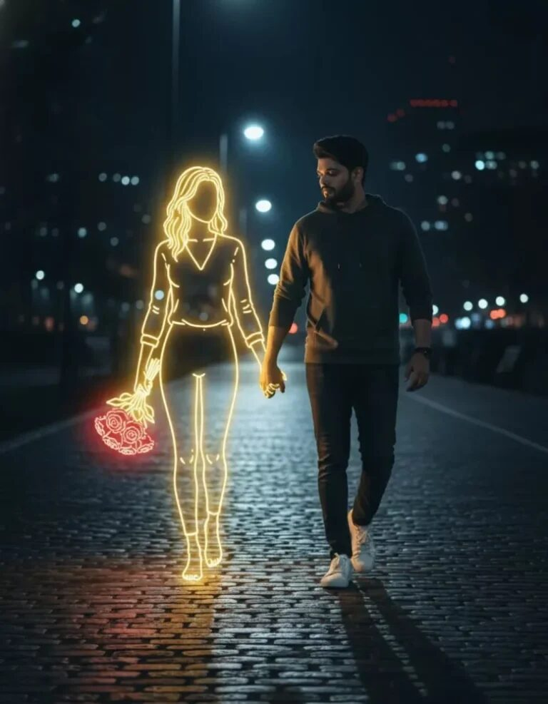 Outline Glowing Girlfriend Nano Banana Prompts
