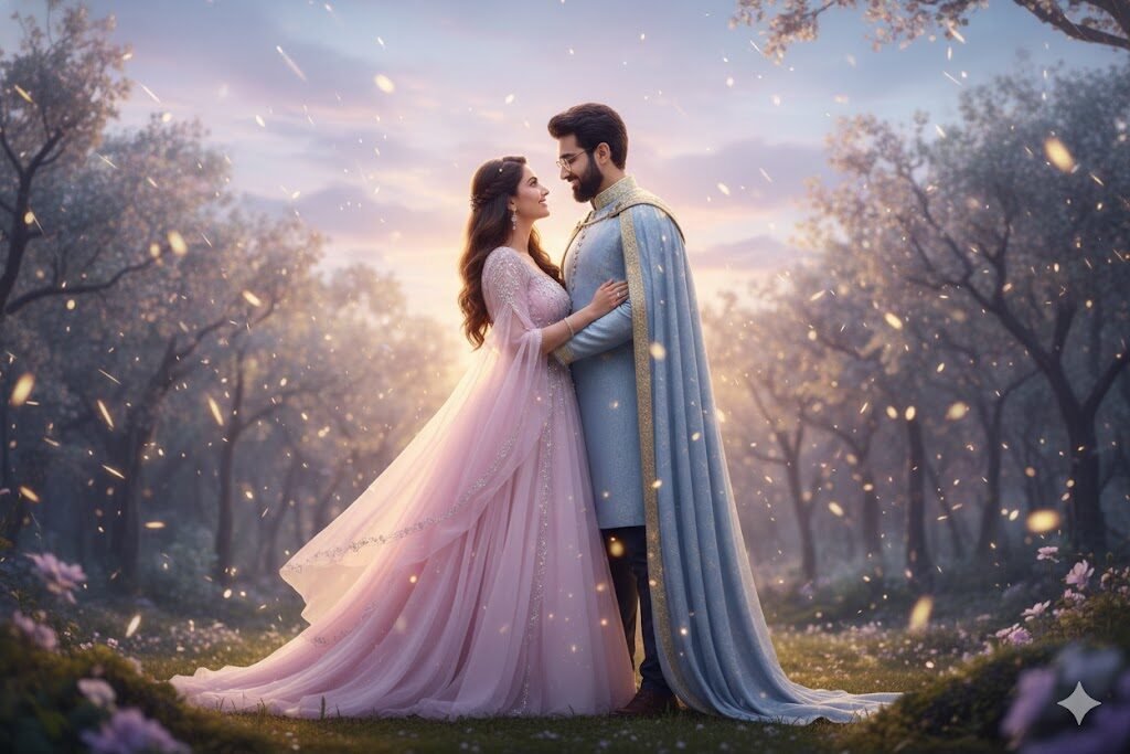 Dreamy Fairytale Love Portrait (AI Fantasy Style)